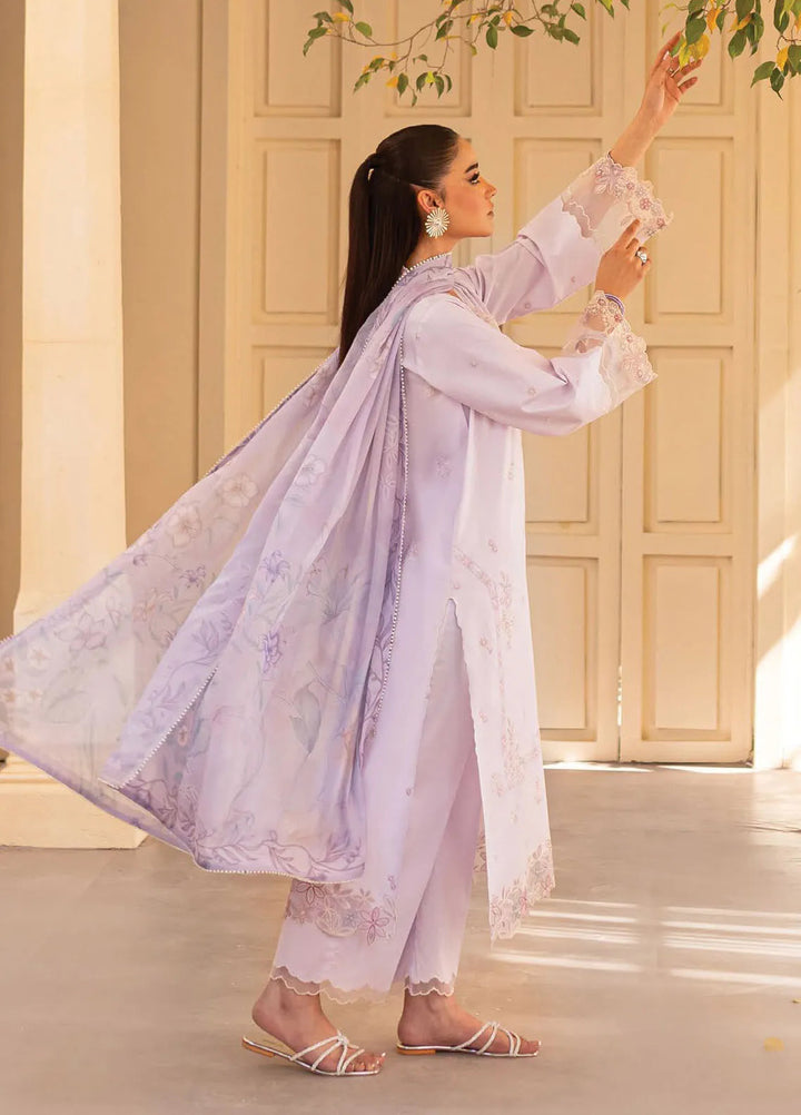 Nayaab by Seran Embroidered Lawn Suits Unstitched 3 Piece SRN25NE D-03 Reha - Festive Collection