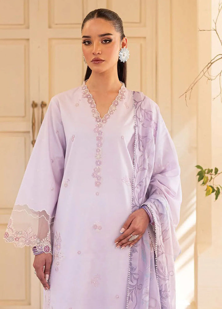 Nayaab by Seran Embroidered Lawn Suits Unstitched 3 Piece SRN25NE D-03 Reha - Festive Collection