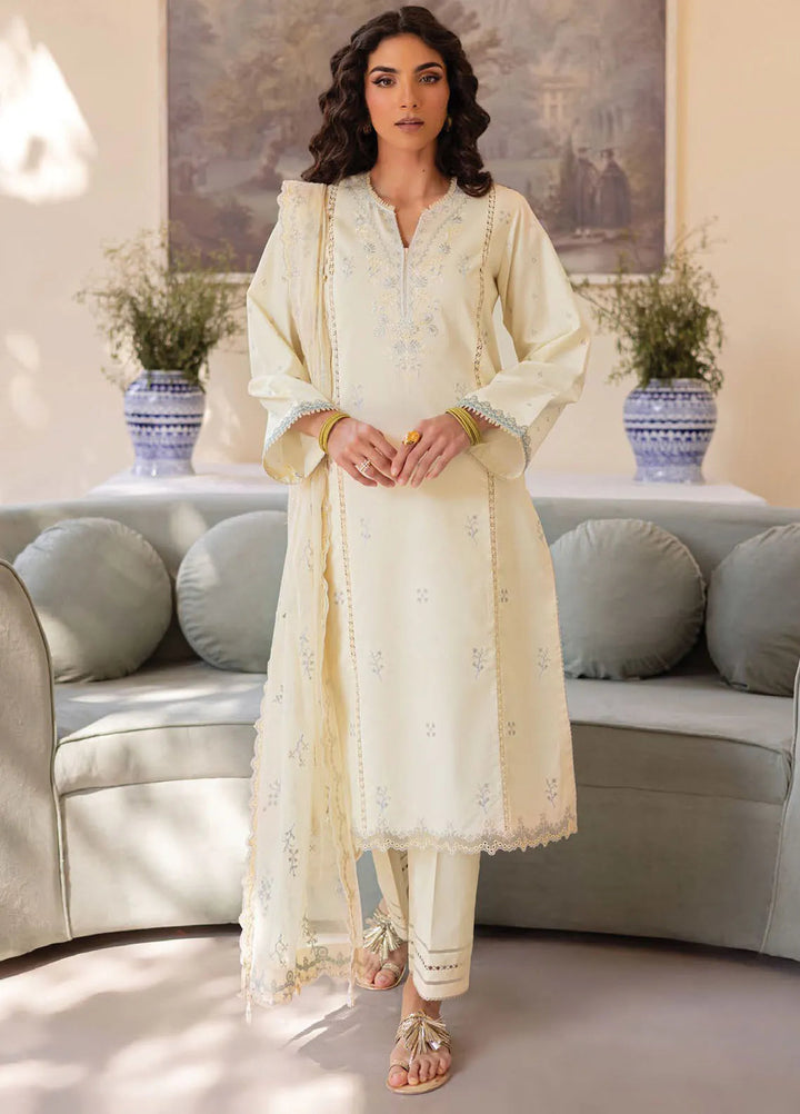 Nayaab by Seran Embroidered Lawn Suits Unstitched 3 Piece SRN25NE D-06 Hina - Festive Collection