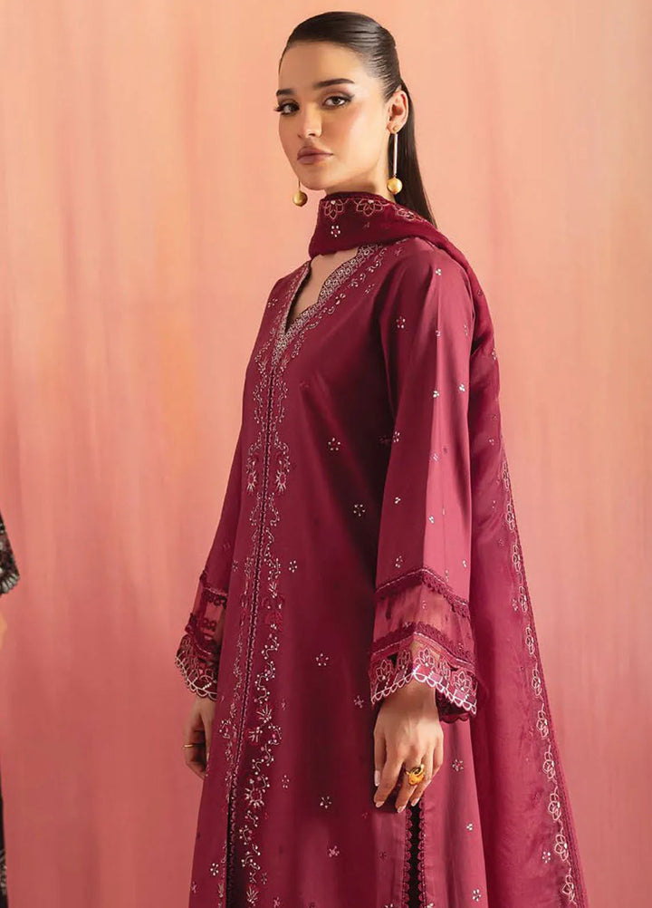 Nayaab by Seran Embroidered Lawn Suits Unstitched 3 Piece SRN25NE D-10 Meher - Festive Collection