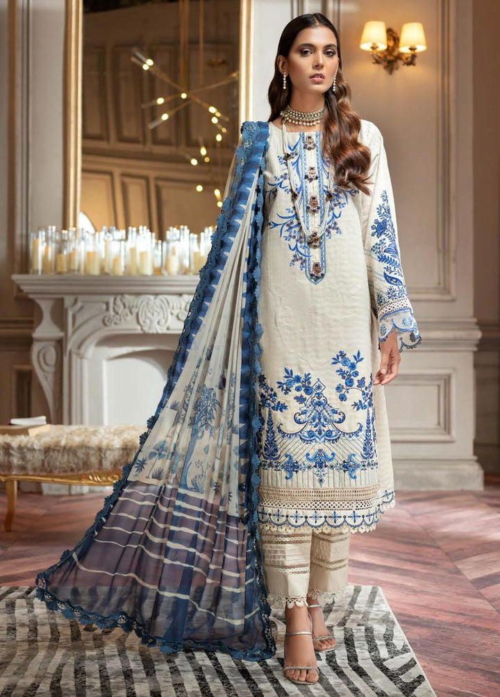 Nisa Hussain Embroidered Lawn Suits Unstitched 3 Piece NSH22SS LF-NHl 001 - Spring / Summer Collection