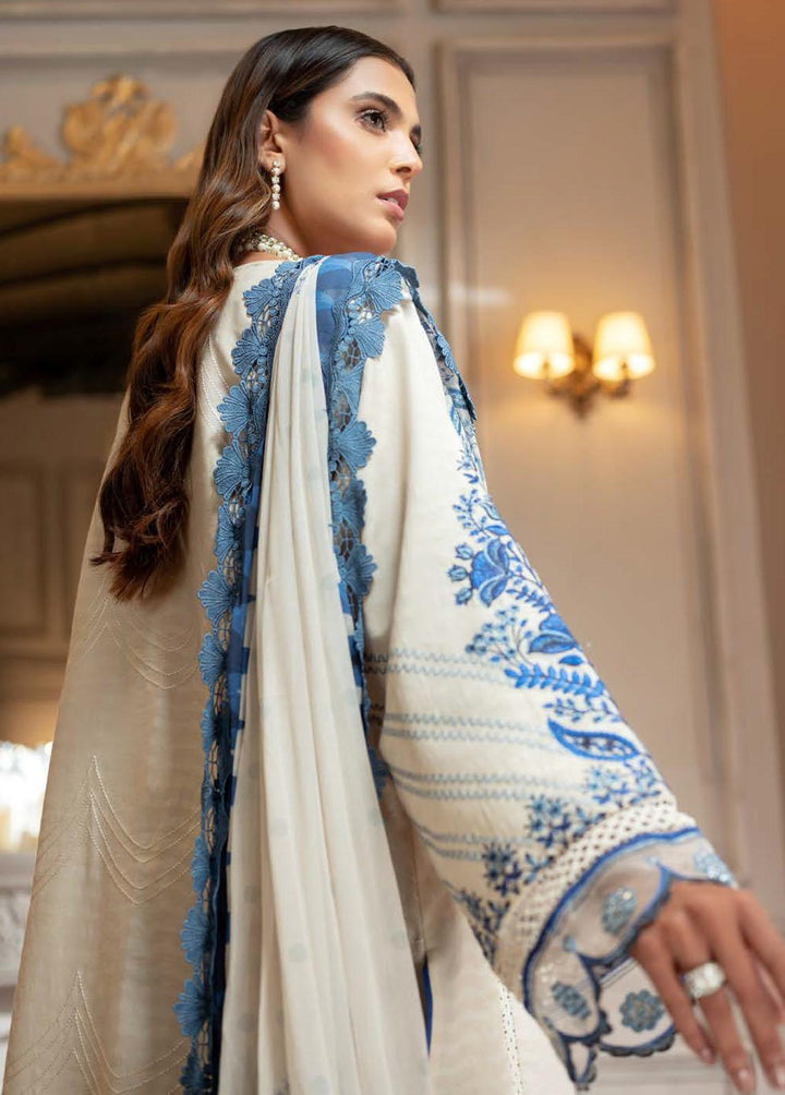 Nisa Hussain Embroidered Lawn Suits Unstitched 3 Piece NSH22SS LF-NHl 001 - Spring / Summer Collection