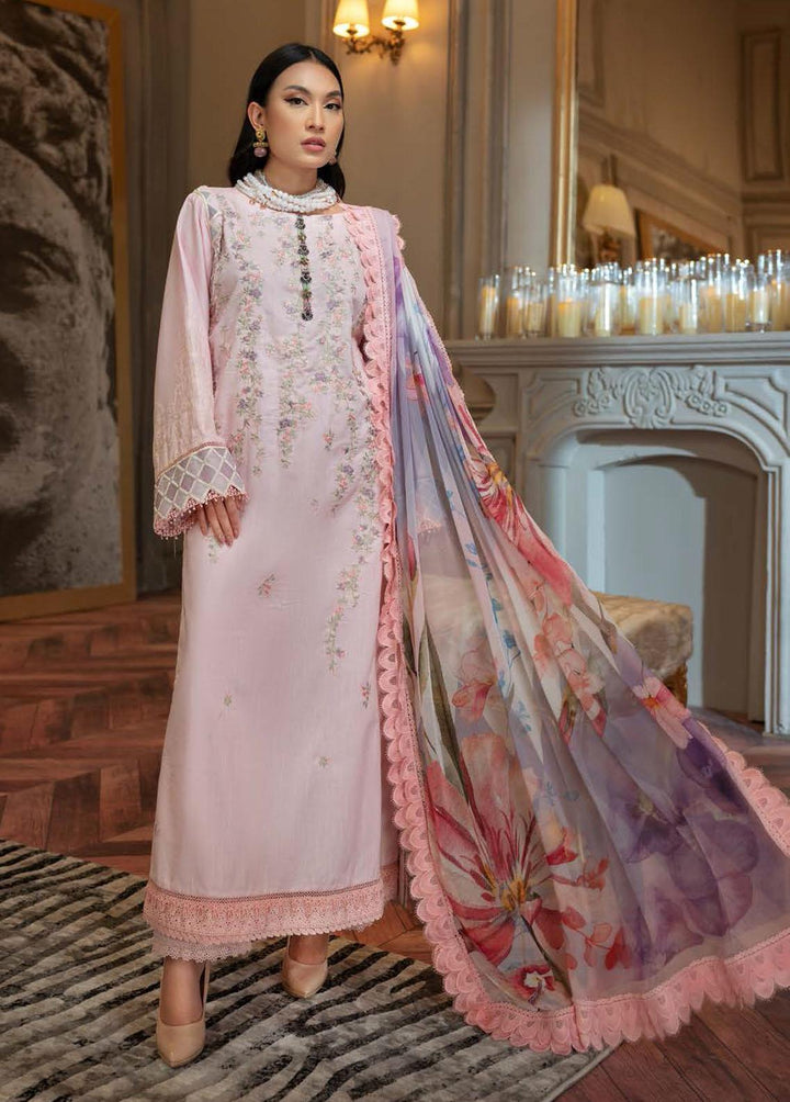 Nisa Hussain Embroidered Lawn Suits Unstitched 3 Piece NSH22SS LF-NHl 009 - Spring / Summer Collection