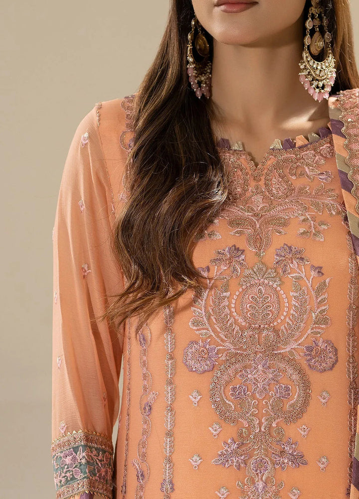 Nisha by Imrozia Premium Pret Embroidered Chiffon 3 Piece Suit M-83 Zimal