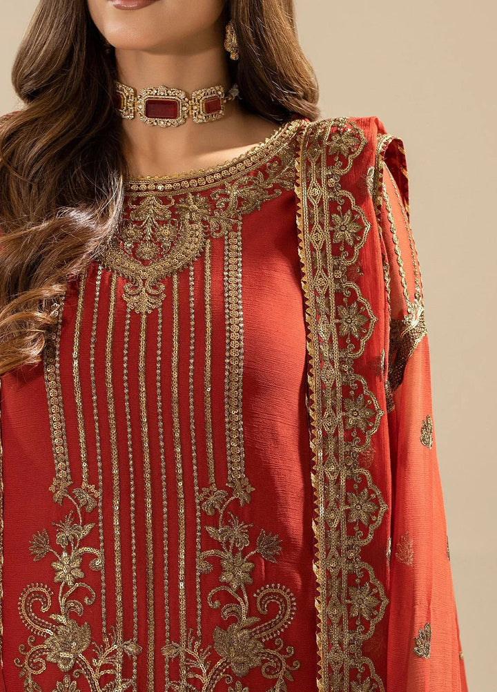 Nisha by Imrozia Premium Pret Embroidered Chiffon 3 Piece Suit M-90 Areesha