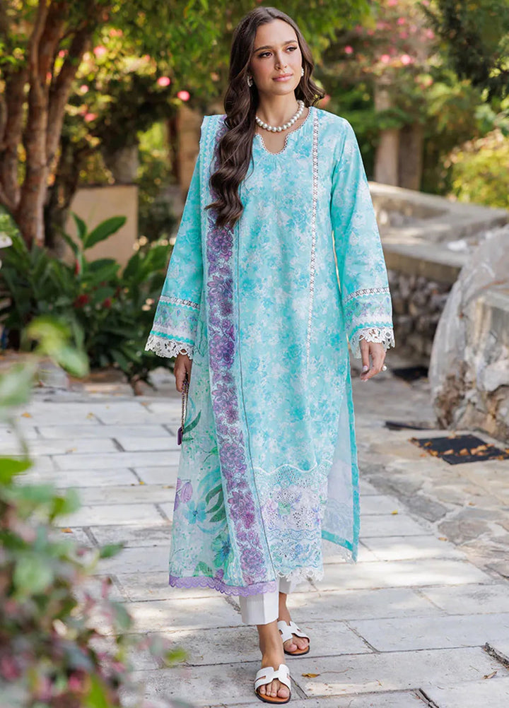 Nissa by Rajbari Embroidered Lawn Suits Unstitched 3 Piece RB25NS D-09 - Summer Collection