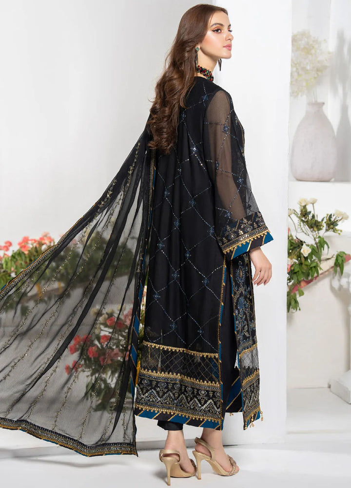 Noor-E-Jahan By Strawberry Embroidered Chiffon Suit Unstitched 4 Piece STB24N D-05 - Festive Collection