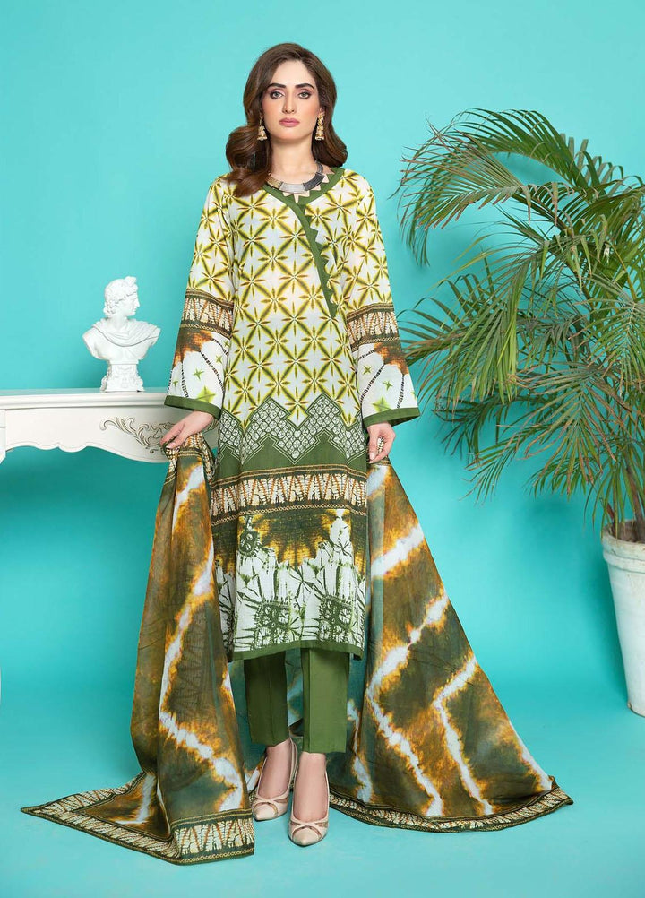 Sahar Printed Lawn Suits Unstitched 3 Piece SHR22NS SL-SS-DP-001-B - Summer Collection
