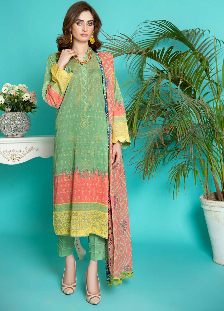 Sahar Printed Lawn Suits Unstitched 3 Piece SHR22NS SL-SS-DP-007-B - Summer Collection