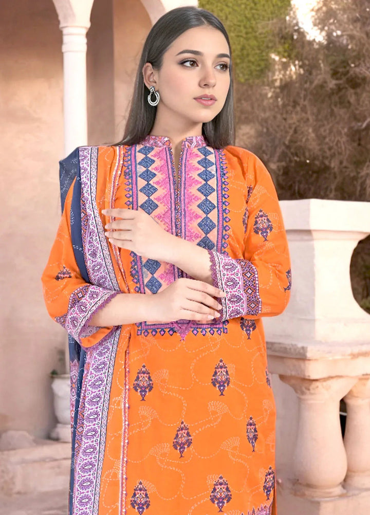 Noorma Kaamal Embroidered Lawn Suit Unstitched 3 Piece NK24L NK-PLE-06 - Summer Collection