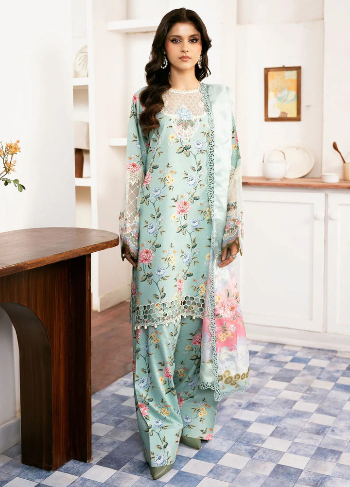 Noura By Bin Ilyas Printed Viscose Suit Unstitched 3 Piece BI24NV 71 A - Winter Collection