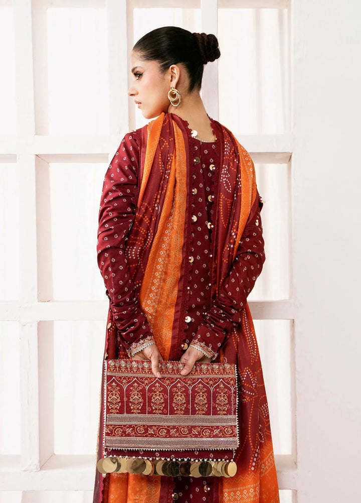 Noura By Bin Ilyas Printed Viscose Suit Unstitched 3 Piece BI24NV 72 B - Winter Collection