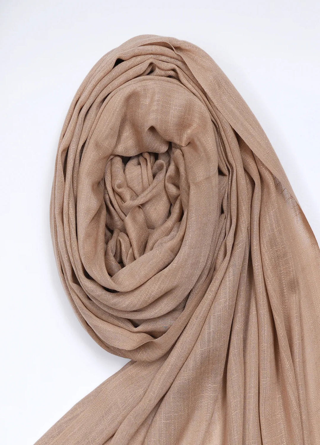 Nourah Scarf Embossed Cashmere Lawn Sandy Brown - Scarf Collection