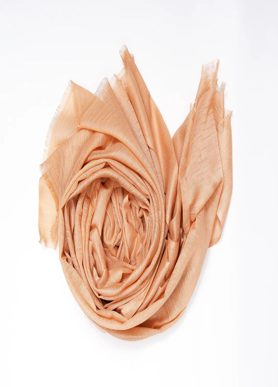 Nourah Scarf Self Embossed Khaadi Gold Sand - Scarf Collection