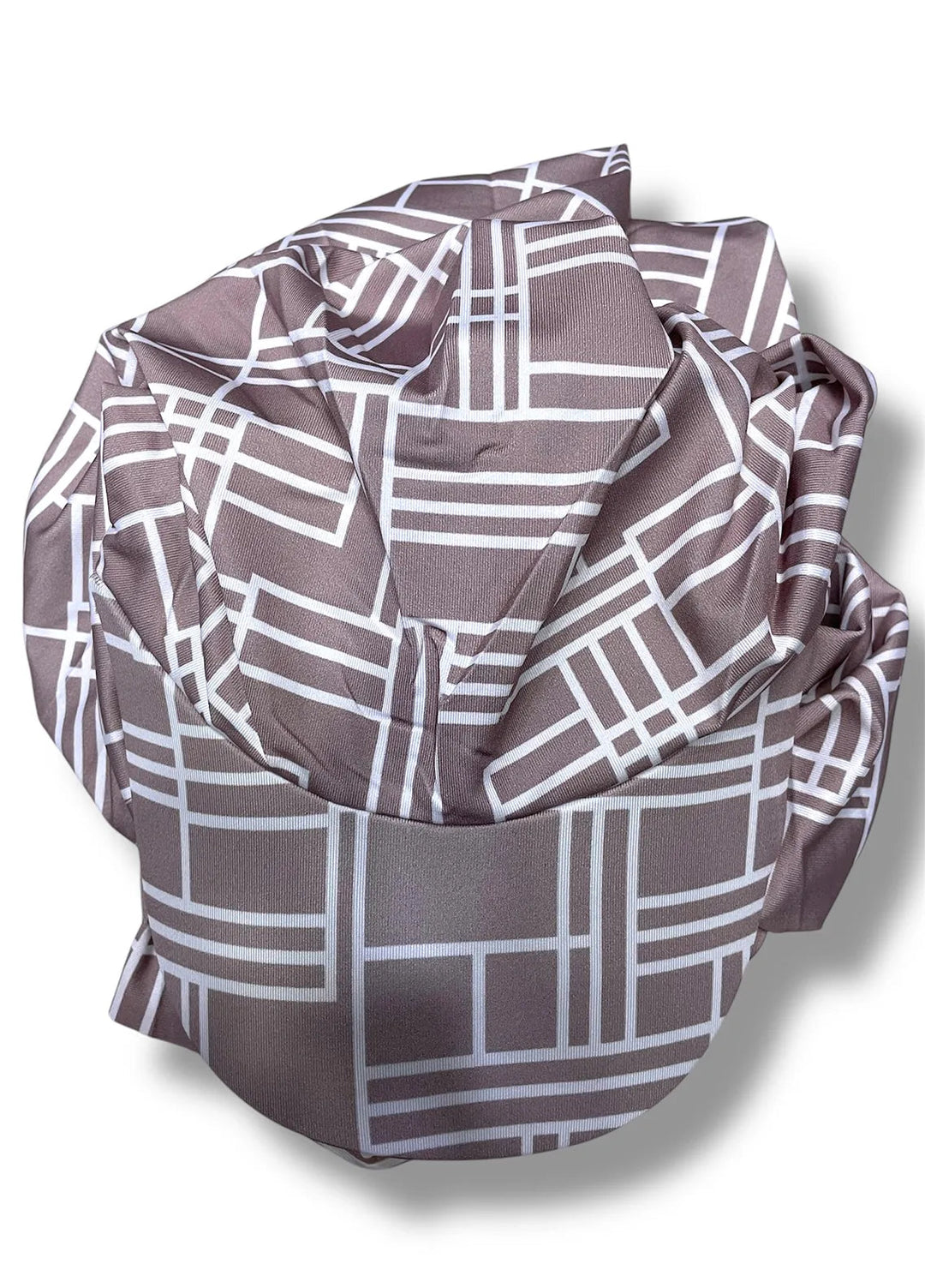 Nourah Womens Hat Geometric Print Brown - Hat Collection