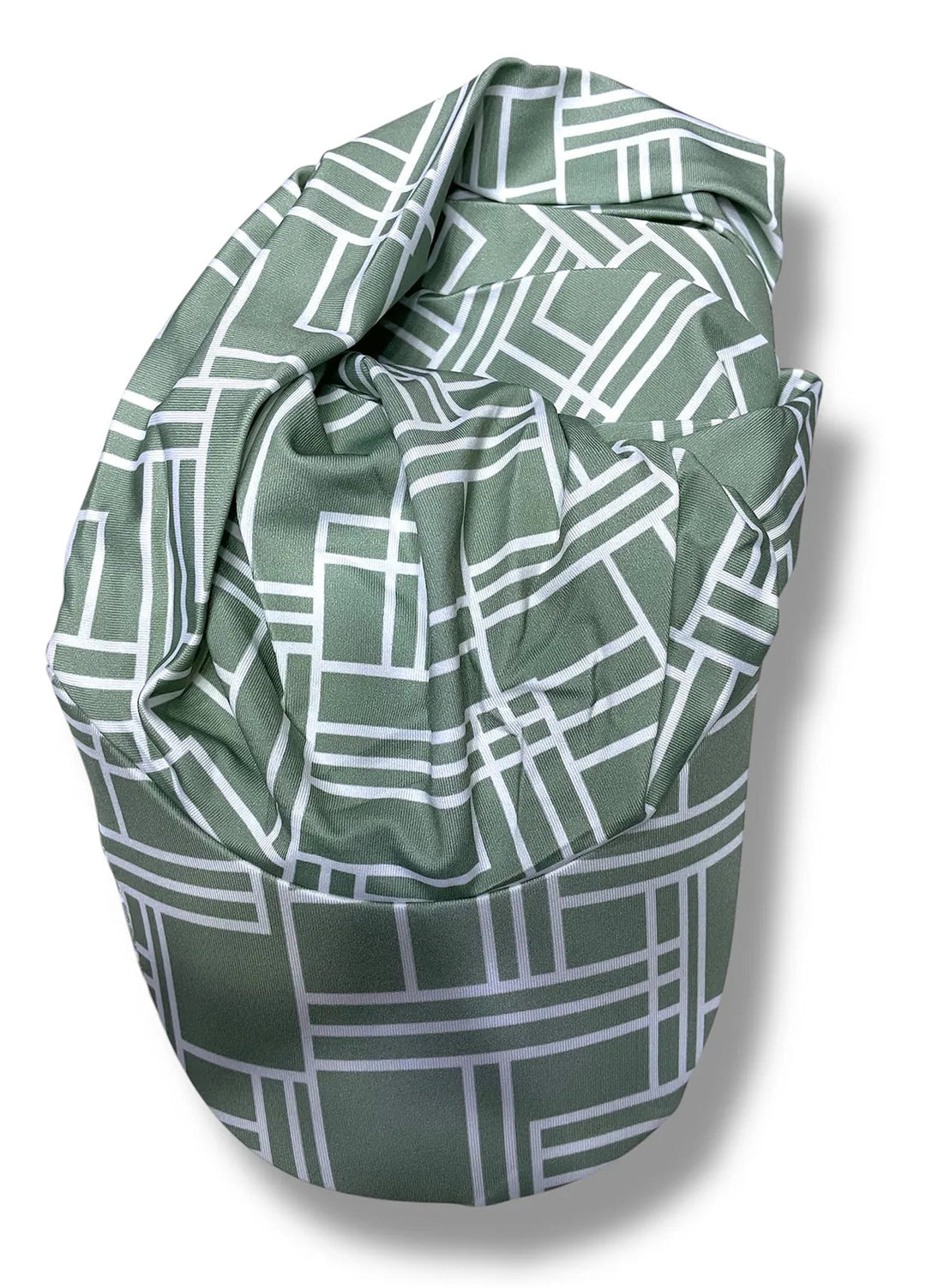 Nourah Womens Hat Geometric Print Sage Green - Hat Collection