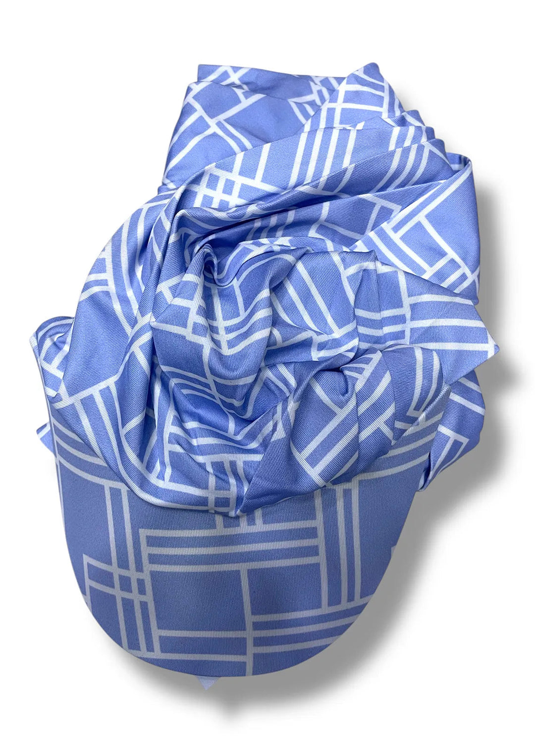 Nourah Womens Hat Geometric Print Sky Blue - Hat Collection