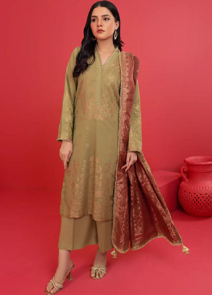 AY Textile Jacquard Yarn Suits Unstitched 3 Piece AYT23N AYJ-08 - Winter Collection