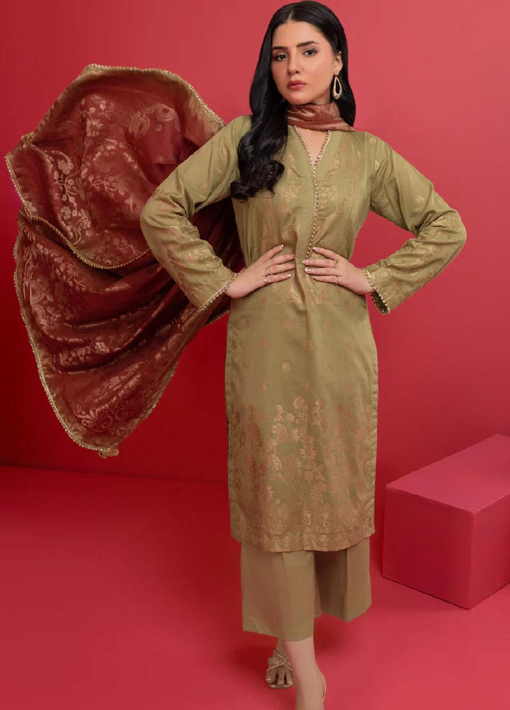 AY Textile Jacquard Yarn Suits Unstitched 3 Piece AYT23N AYJ-08 - Winter Collection