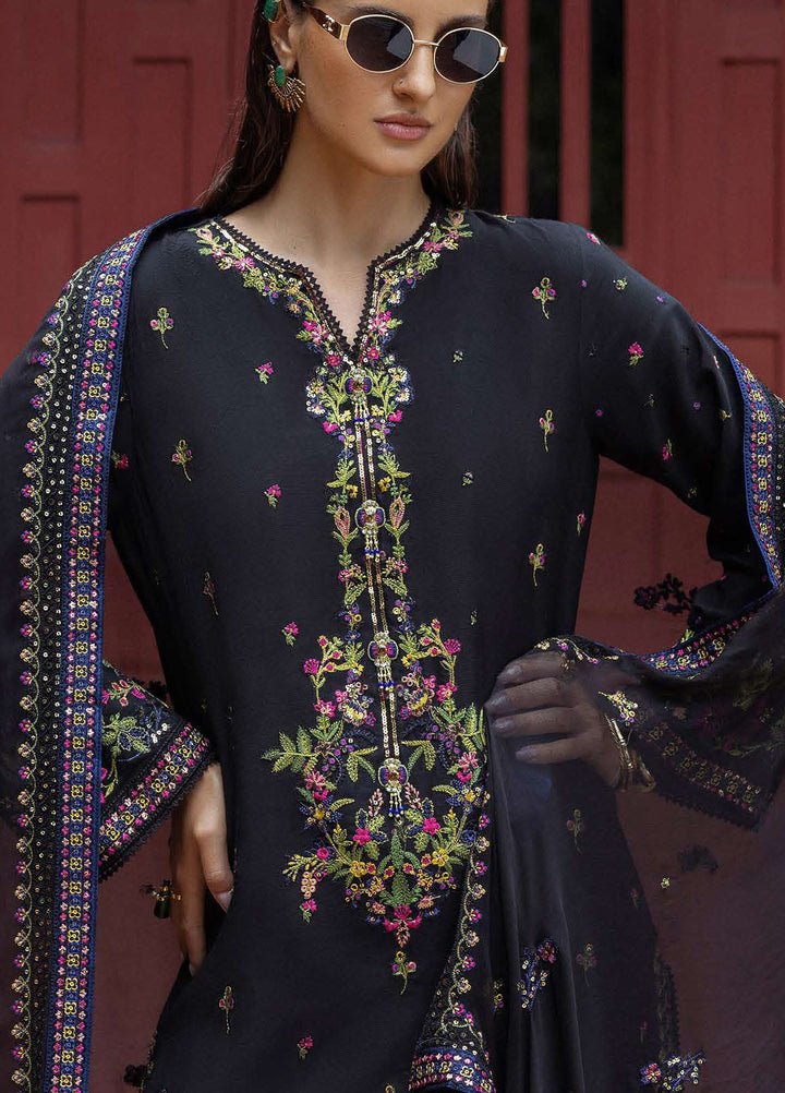 Nuvera by Mushq Hemline Embroidered Raw Silk Suits Unstitched 3 Piece MQ25NF D-03 Oynxa - Festive Collection
