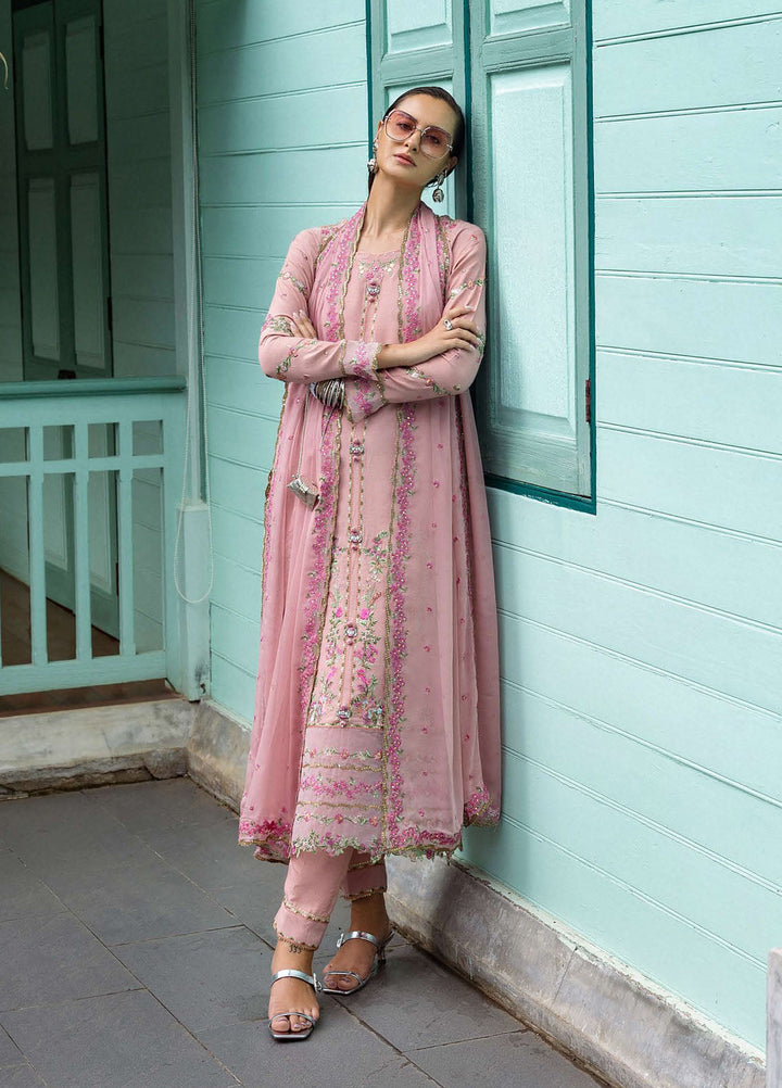 Nuvera by Mushq Hemline Embroidered Raw Silk Suits Unstitched 3 Piece MQ25NF D-10 Elowen - Festive Collection
