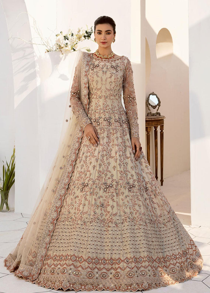 Nyra By Akbar Aslam Embroidered Net Suits Unstitched 4 Piece AA23N 1463 Selene - Wedding Collection