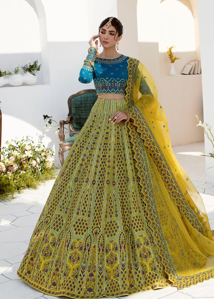 Nyra By Akbar Aslam Embroidered Raw Silk Suits Unstitched 3 Piece AA23N 1466 Lita - Wedding Collection