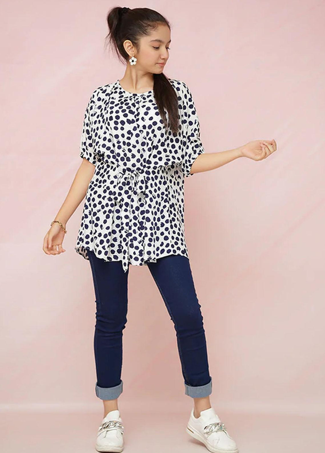 Ochre Georgette Top for Girls - OWT 528