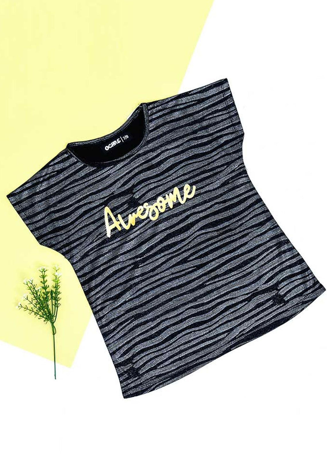 Ochre T-Shirt for Girls - OGK-43 Black OL-13102