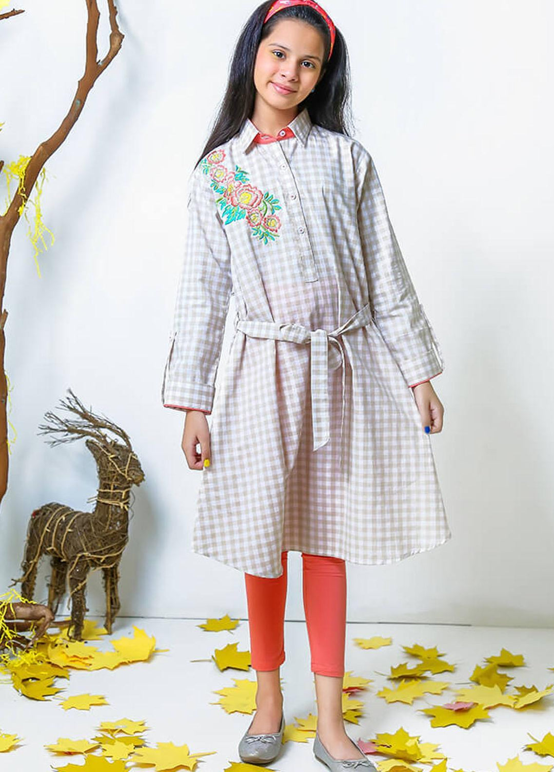 Ochre Girls Top - OFK-760 Beige OL-15399