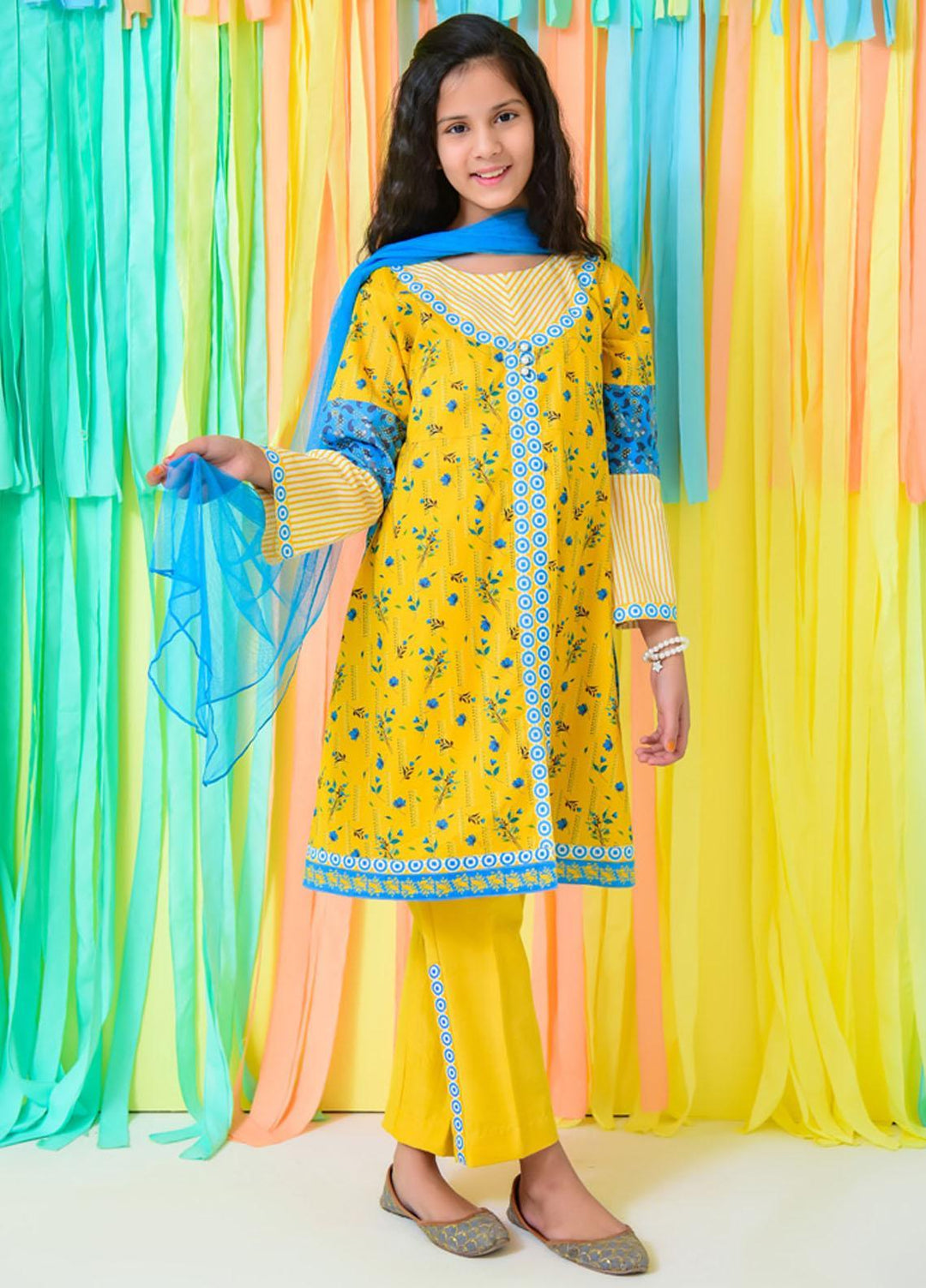Ochre Lawn Girls 3 Piece - OPL-98 Mustard OL-16319