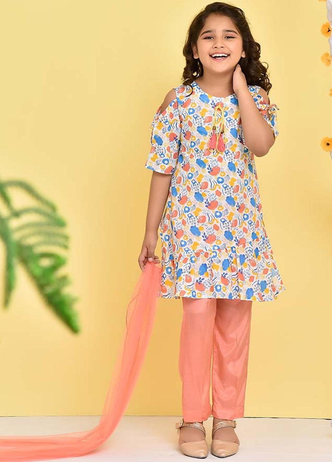 Ochre Lawn 3 Piece for Girls - OPL-127 Printed OL-16601