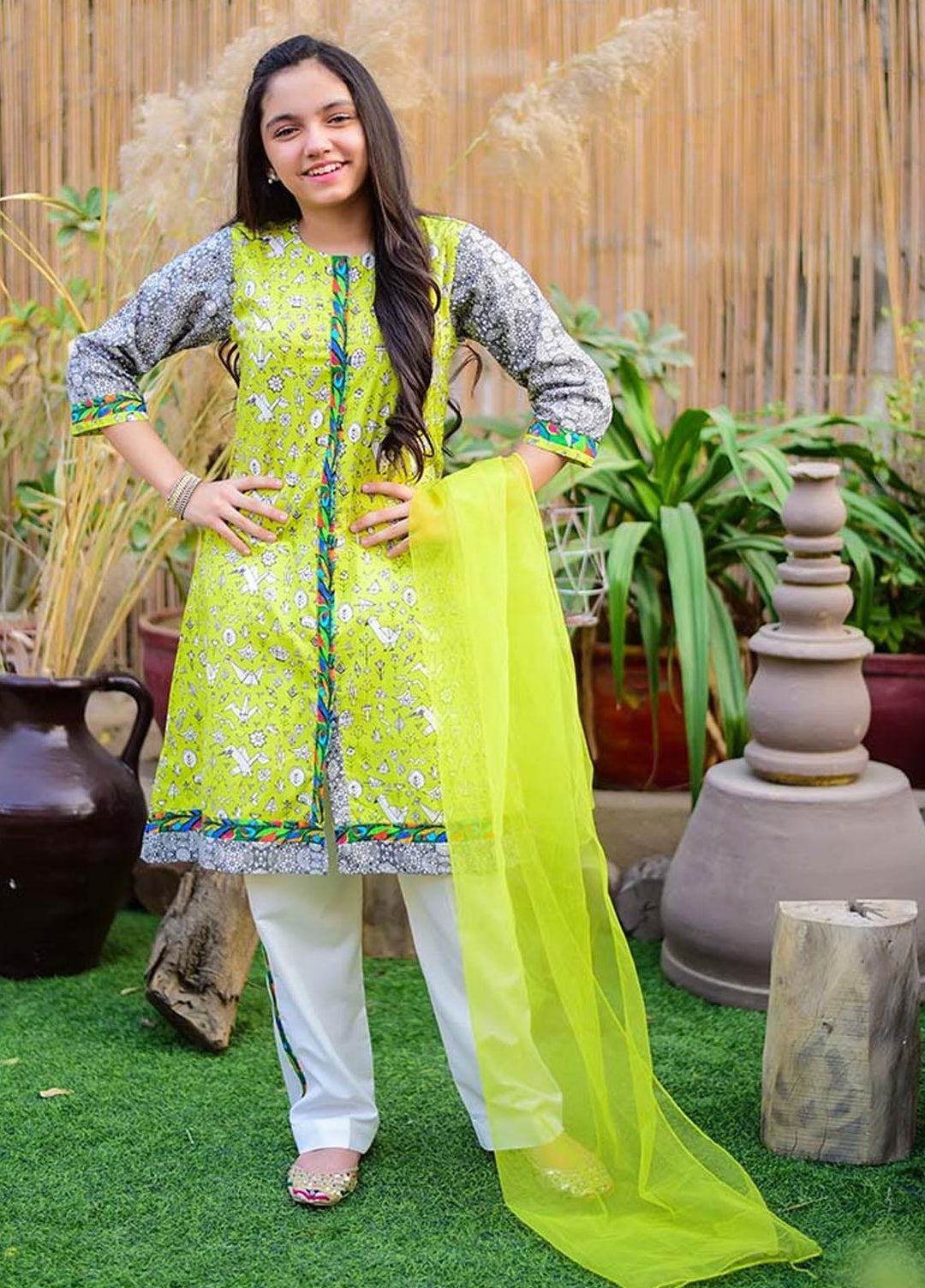 Ochre 3 Piece for Girls - OPL-96 Lime Green OL-16199