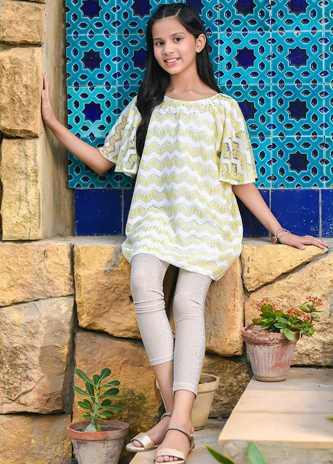 Ochre Top for Girls - OWT 345