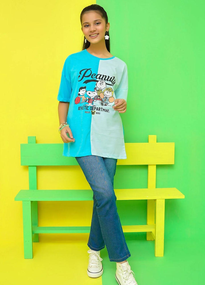 Ochre Jersey Casual T-Shirts for Girls -  OGK-298