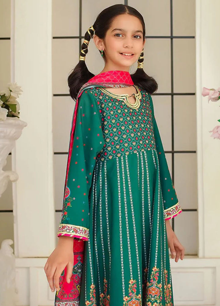 Ochre Pret Printed Lawn 3 Piece Suit CORF-01