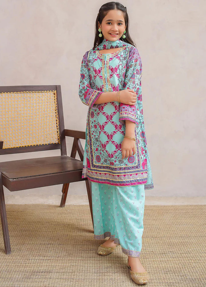 Ochre Pret Printed Swiss Lawn 3 Piece Suit CORF-06