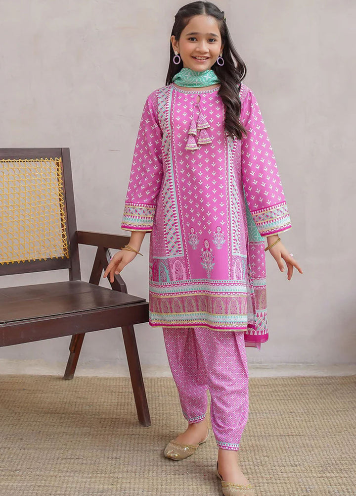 Ochre Pret Printed Swiss Lawn 3 Piece Suit CORF-13