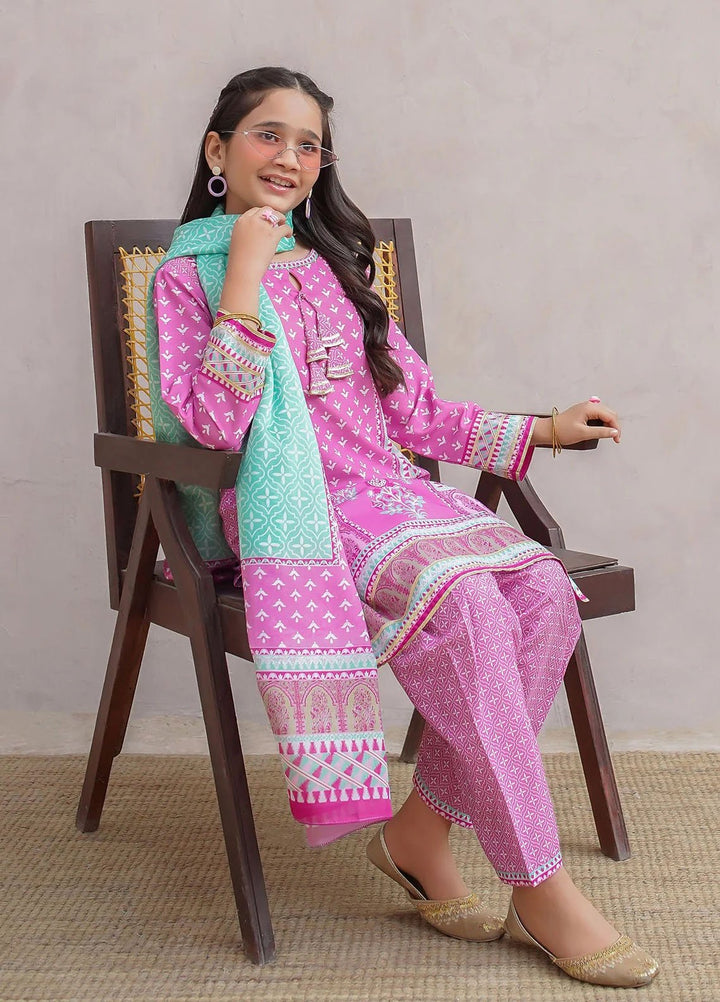 Ochre Pret Printed Swiss Lawn 3 Piece Suit CORF-13