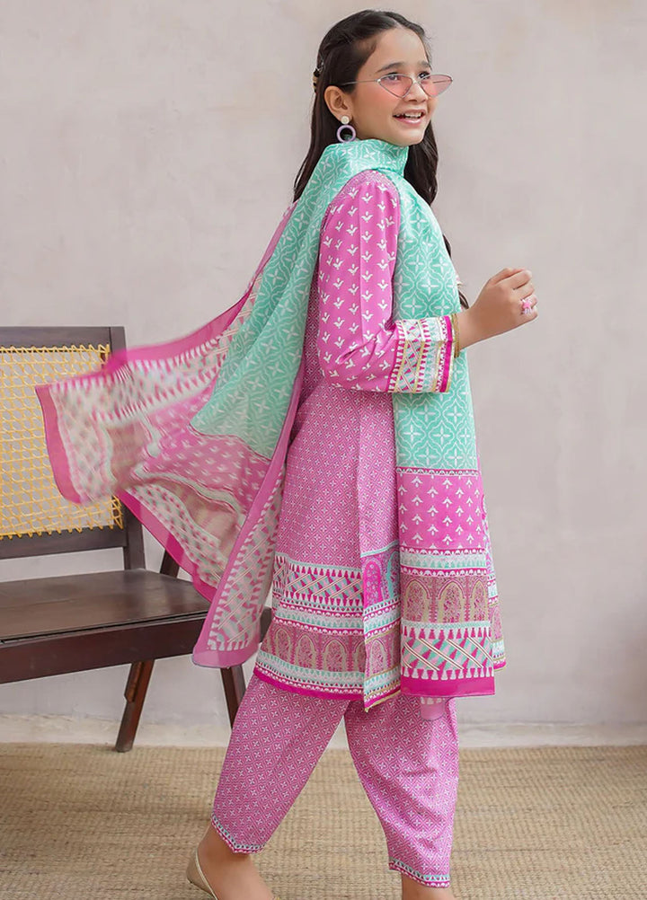 Ochre Pret Printed Swiss Lawn 3 Piece Suit CORF-13