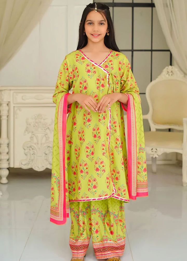 Ochre Pret Printed Swiss Lawn 3 Piece Suit CORF-16