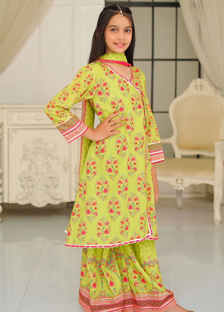 Ochre Pret Printed Swiss Lawn 3 Piece Suit CORF-16