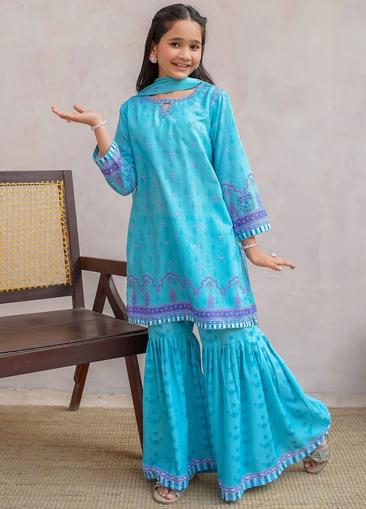 Ochre Pret Printed Swiss Lawn 3 Piece Suit CORF-17