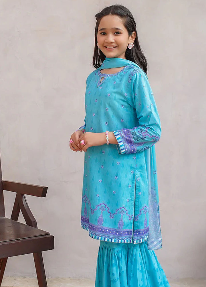 Ochre Pret Printed Swiss Lawn 3 Piece Suit CORF-17