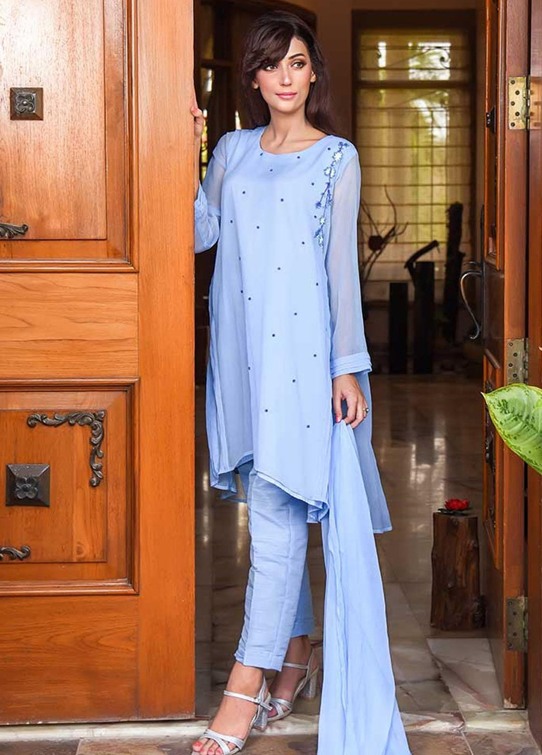 Ochre Pret Chiffon 3 Piece OFW 276 (M) Chambray Blue