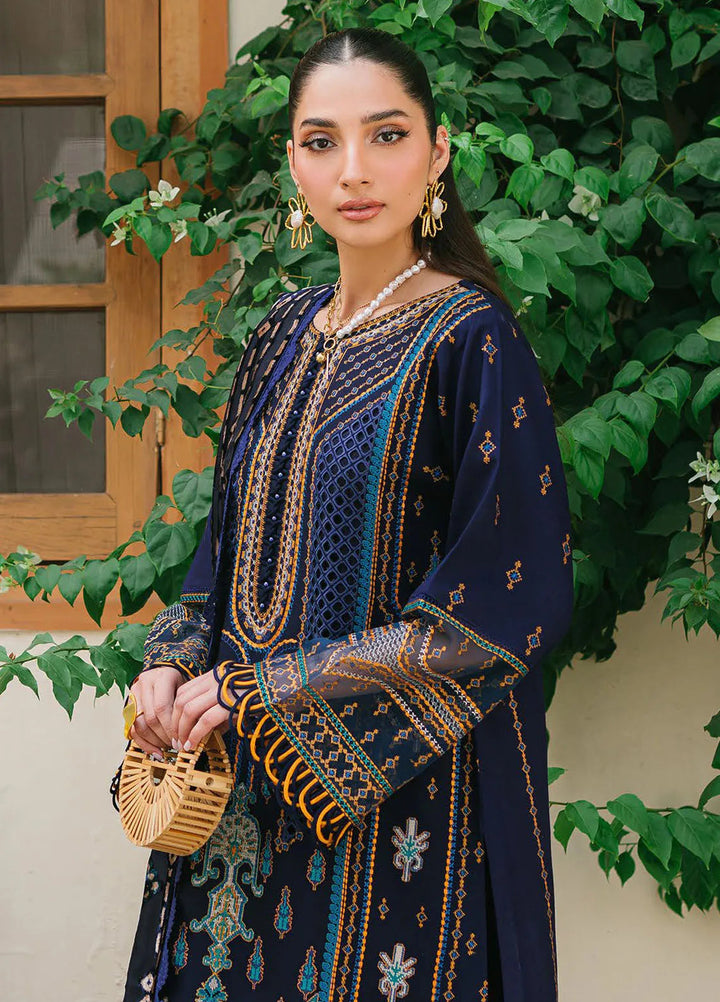 Olivia by Bin Ilyas Embroidered Kotrai Suit Unstitched 3 Piece BI24O 522 A - Winter Collection