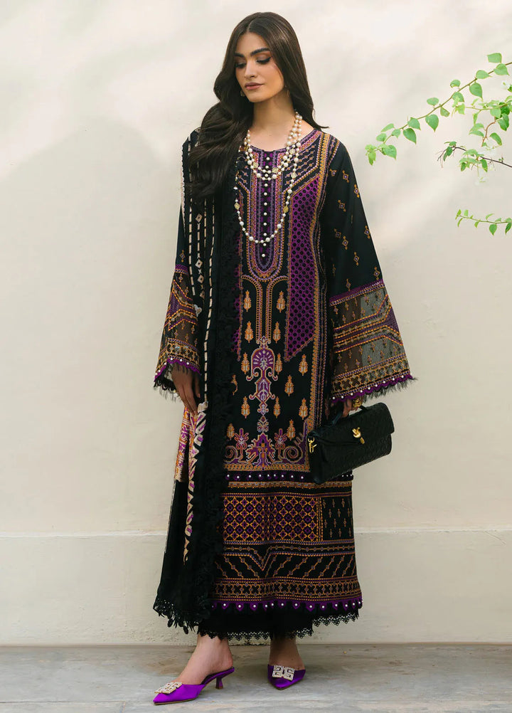 Olivia by Bin Ilyas Embroidered Kotrai Suit Unstitched 3 Piece BI24O 522 B - Winter Collection