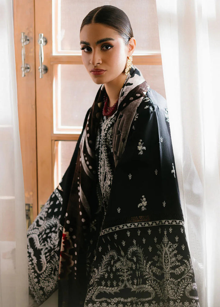 Olivia by Bin Ilyas Embroidered Kotrai Suit Unstitched 3 Piece BI24O 523 B - Winter Collection