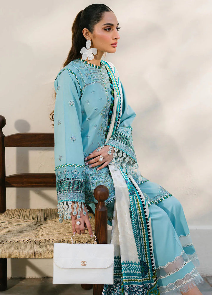 Olivia by Bin Ilyas Embroidered Kotrai Suit Unstitched 3 Piece BI24O 525 A - Winter Collection