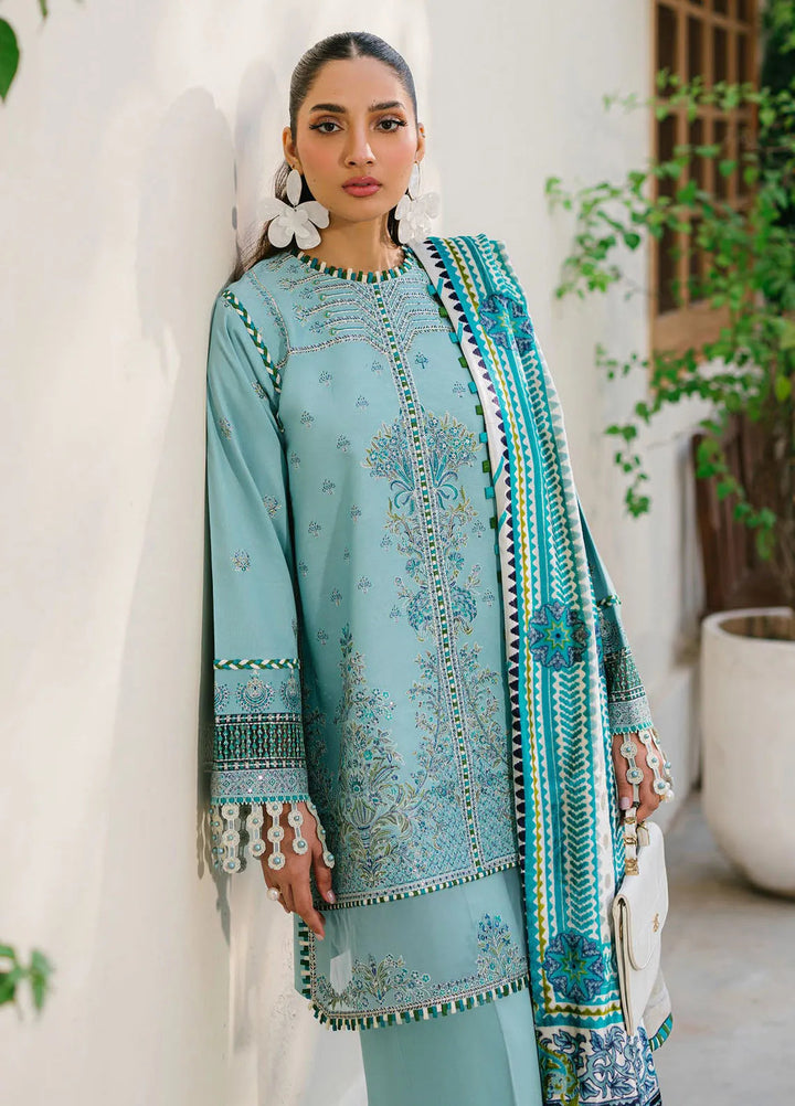 Olivia by Bin Ilyas Embroidered Kotrai Suit Unstitched 3 Piece BI24O 525 A - Winter Collection